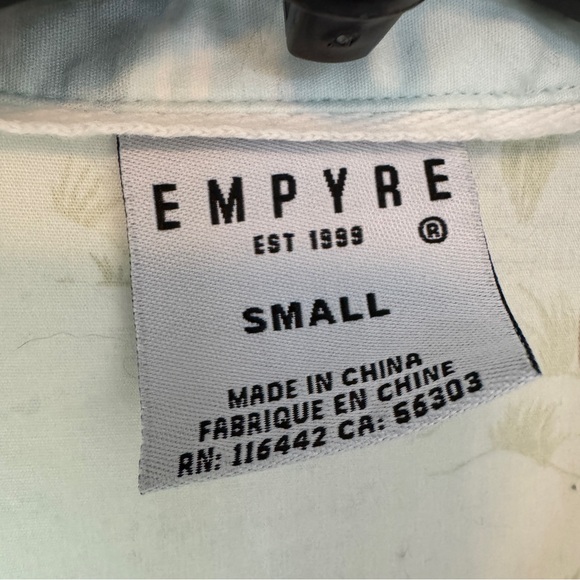 Empyre Shirt Mens‎ Size S 100% Cotton Short Sleeve Hawaiian Hula Button Down - Picture 5 of 6